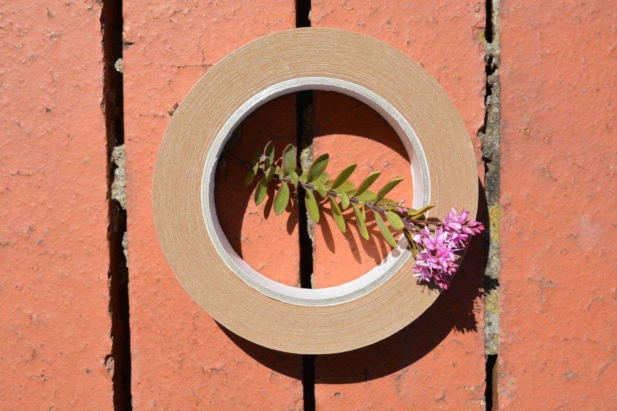 Paper Tape 24 and 50mm Eco Sticky Tapes Green Alternatives