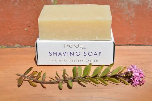 Friendly Soap Orange and Lavender Shaving Soap | Green Alternatives