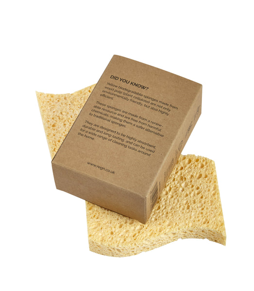 Biodegradable Kitchen Sponges - (Pack of 2) - Premium  from re:gn - Just £2.99! Shop now at Green Alternatives