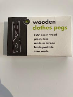 Wooden Clothes Pegs - pack of 20 | Green Alternatives
