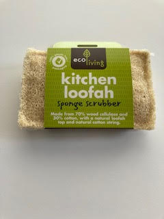 Eco Living Kitchen Loofah & Sponge Scrubber | Green Alternatives