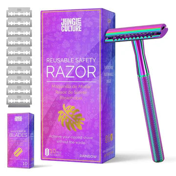 Safety Razor (Rainbow) - Blades included | Green Alternatives