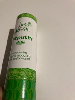 Pit Putty Natural Deodorant Stick - 80g -lime & basil | Green Alternatives
