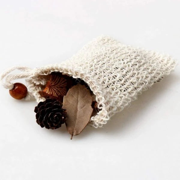 Sisal Soap Bag | Natural Fibre Mesh Soap Pouch Sack | Green Alternatives