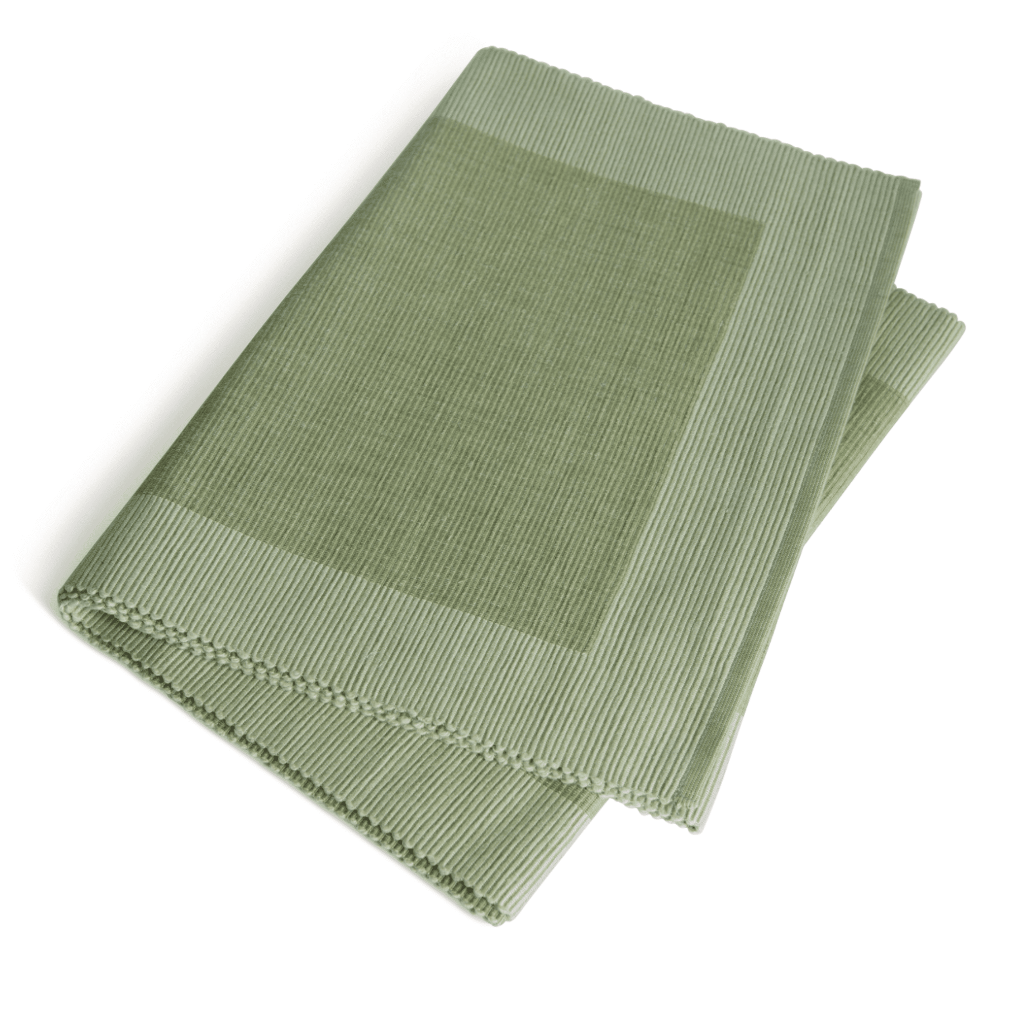 Luxury Table Runner Green - Organic Cotton & Handmade | Green Alternatives