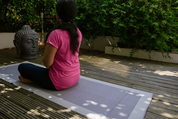 Yoga Mat - Grey - Handmade & Organic Cotton | Green Alternatives