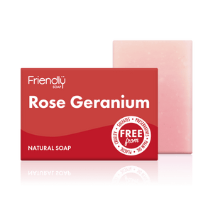 Friendly Rose Geranium Hand and Body Soap Bar | Green Alternatives