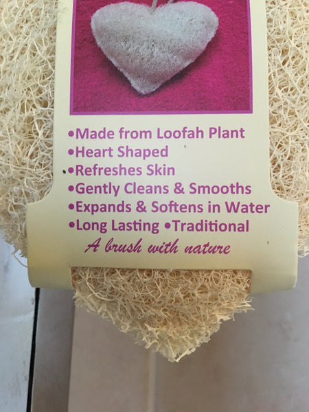 Loofah Sponge | Heart or Square | Green Alternatives